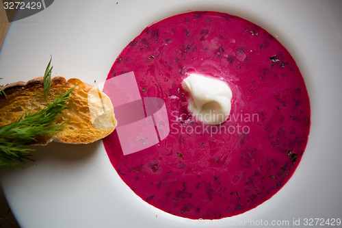 Image of Cold summer Beets soup