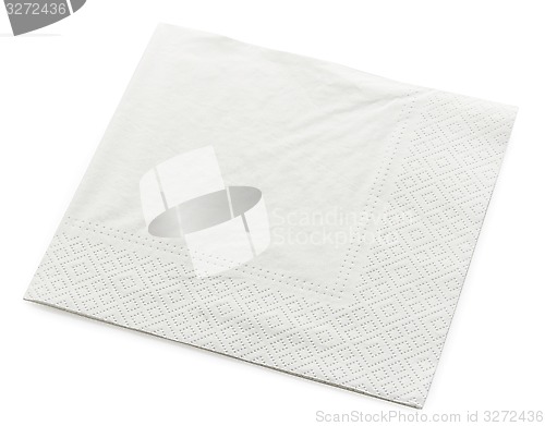 Image of white paper napkin