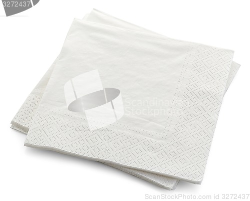 Image of white paper napkins