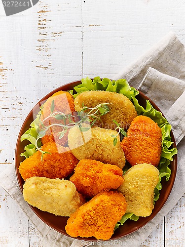 Image of various chicken nuggets