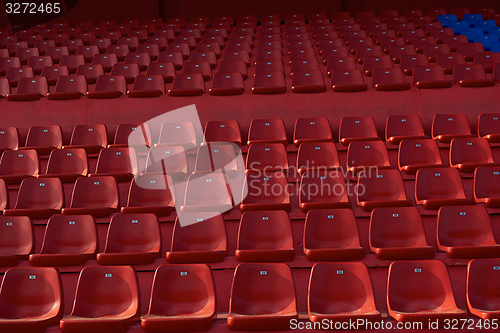 Image of stadium red chairs