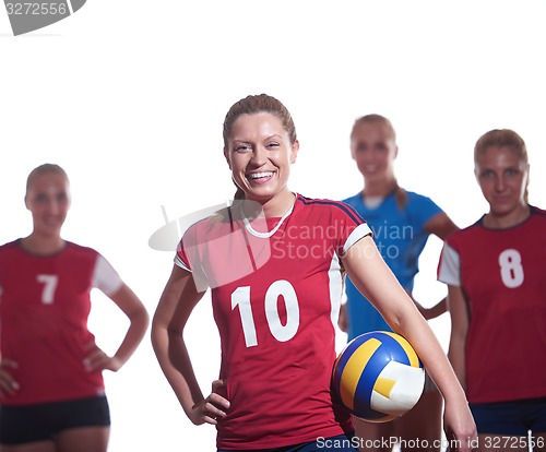 Image of volleyball  woman group