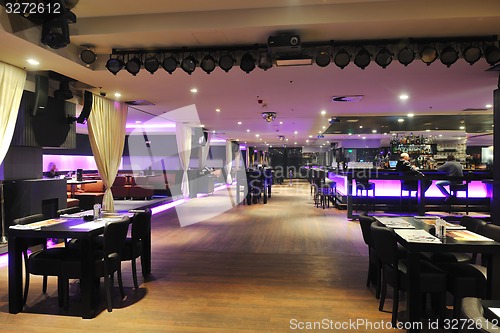 Image of modern bar club indoors