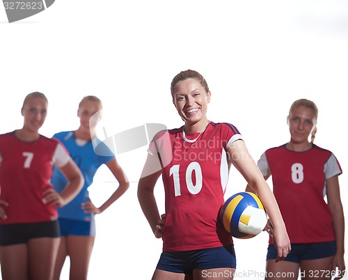 Image of volleyball  woman group