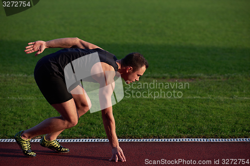 Image of Athletic man start