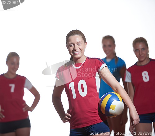 Image of volleyball  woman group