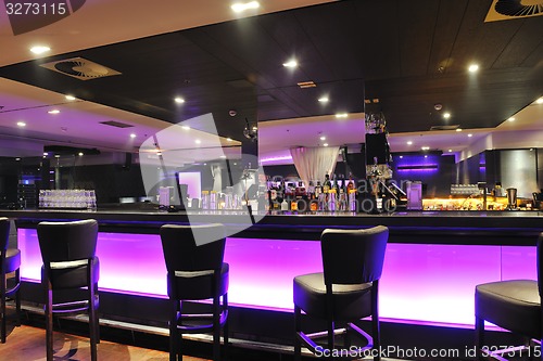 Image of modern bar club indoors