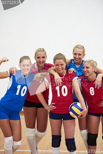 Image of volleyball  woman group