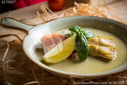 Image of Fish fillet with vegetables