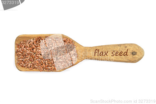 Image of Flax seed on shovel