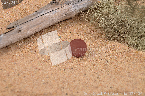 Image of Little ball on beach