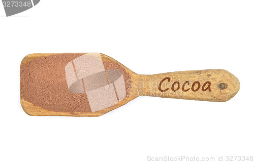 Image of Cocoa on shovel