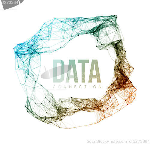 Image of Abstract network connection background