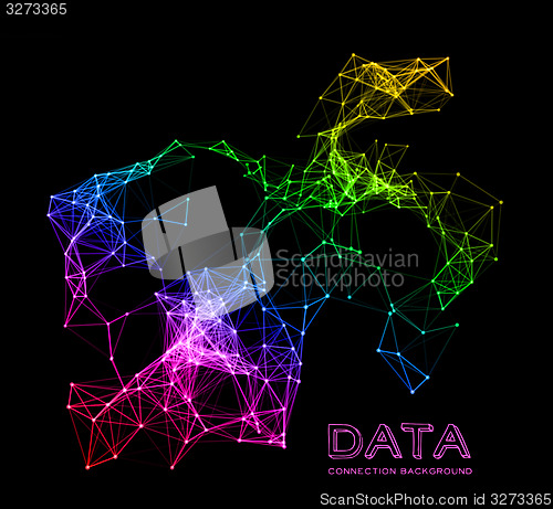 Image of Abstract network connection background