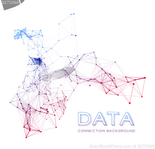 Image of Abstract network connection background