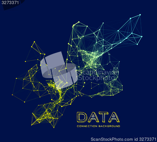 Image of Abstract network connection background