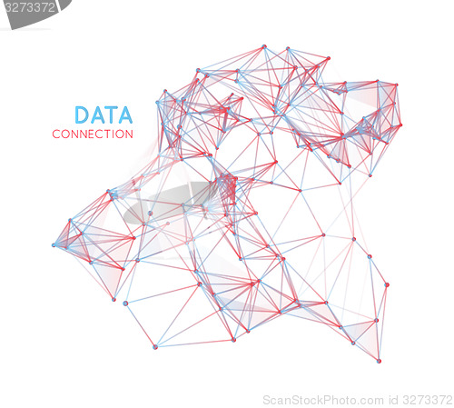 Image of Abstract network connection background