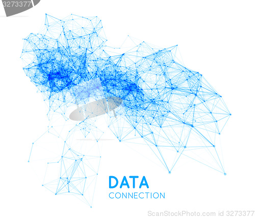 Image of Abstract network connection background