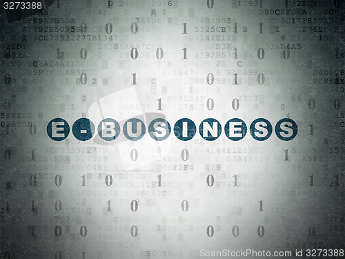 Image of Finance concept: E-business on Digital Paper background