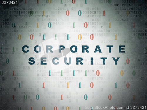 Image of Safety concept: Corporate Security on Digital Paper background
