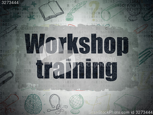 Image of Learning concept: Workshop Training on Digital Paper background