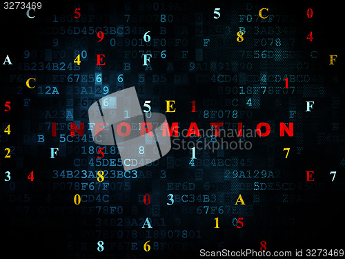 Image of Information concept: Information on Digital background