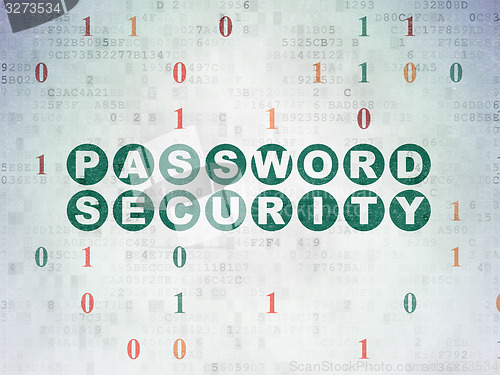 Image of Safety concept: Password Security on Digital Paper background