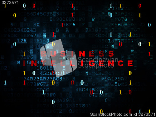 Image of Business concept: Business Intelligence on Digital background