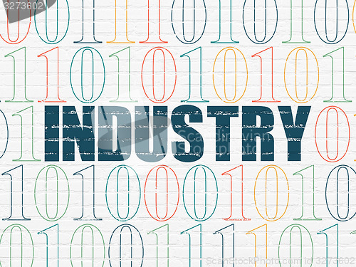 Image of Business concept: Industry on wall background