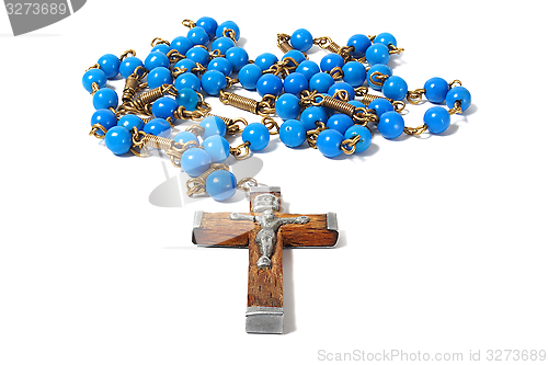 Image of Rosary on white