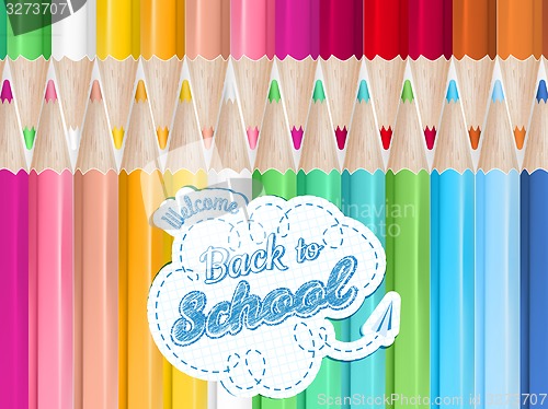 Image of Colored pencils background. EPS 10