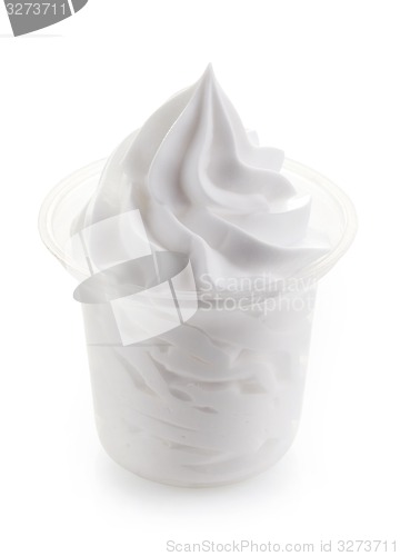 Image of glass of whipped cream