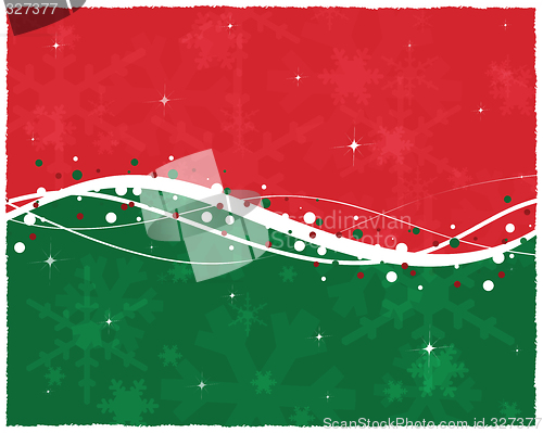 Image of Red Green Christmas Card