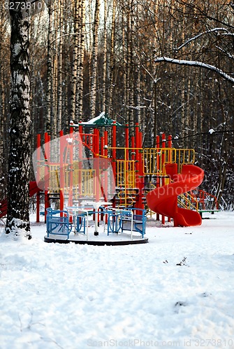 Image of Beautiful winter forest  