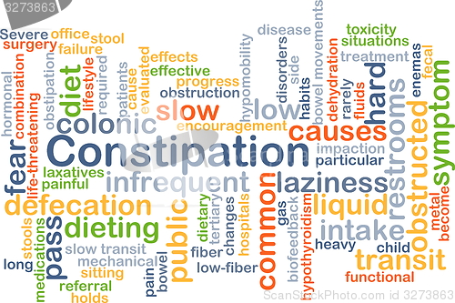 Image of Constipation background concept