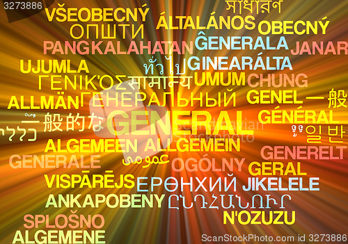 Image of General multilanguage wordcloud background concept glowing