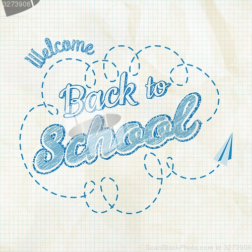 Image of Back to School Calligraphic Design. EPS 10