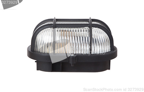Image of Old industrial lamp isolated