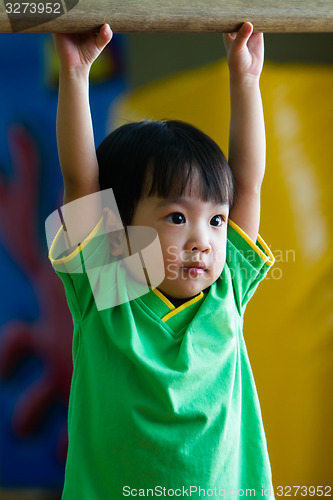 Image of Asian Chinese Little Girl Gymnastic