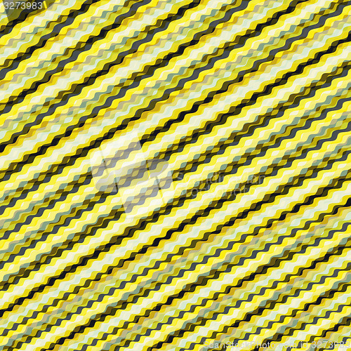 Image of Wavy volume background. Pattern with optical illusion. 