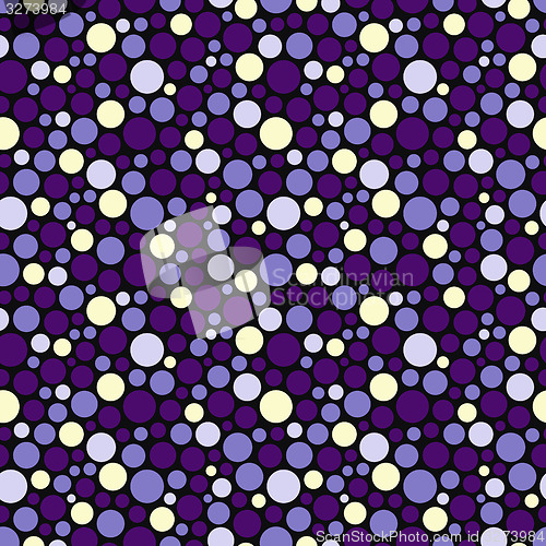 Image of Seamless festive background from circles.  Vector Illustration. 