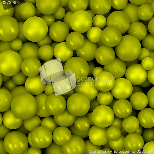 Image of Abstract vector background with various balls. Spheric pattern. 