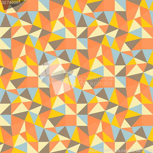 Image of Geometric triangles background. Mosaic. 