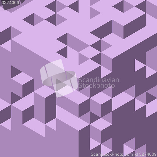 Image of Abstract 3d geometrical background. Mosaic. Vector illustration.