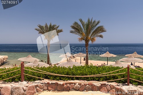 Image of Beach at the luxury hotel, Sharm el Sheikh, Egypt