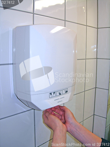 Image of Drying hands