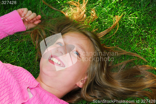 Image of Girl grass