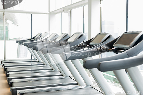 Image of treadmills in gym