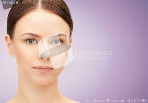 Image of beautiful young woman face