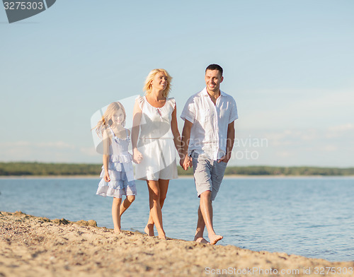 Image of happy family at the seaside